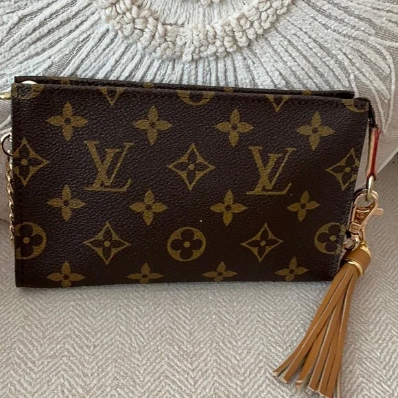 LOUIS VUITTON Authentic Zippy Pouch Monogram Unbranded Good Chain & Tassel - Picture 3 of 9